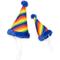 Show in main carousel: The Worthy Dog Pride Party Dog Hat, Multicolored, Small slide 3 of 4