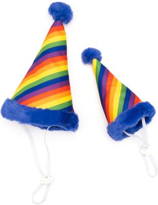 Show full view: The Worthy Dog Pride Party Dog Hat, Multicolored, Small slide 3 of 4