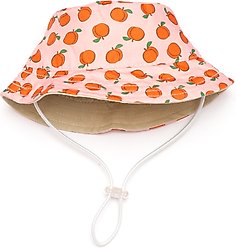 The Worthy Dog Peachy Keen Bucket Dog Hat, Peach, X-Large