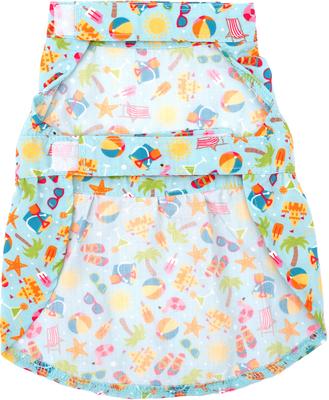 Show full view: The Worthy Dog Life's a Beach Dog Dress, Mint Green, Medium slide 3 of 4