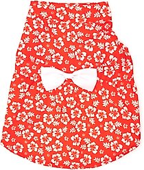 The Worthy Dog Aloha Dog Dress, Coral, X-Small
