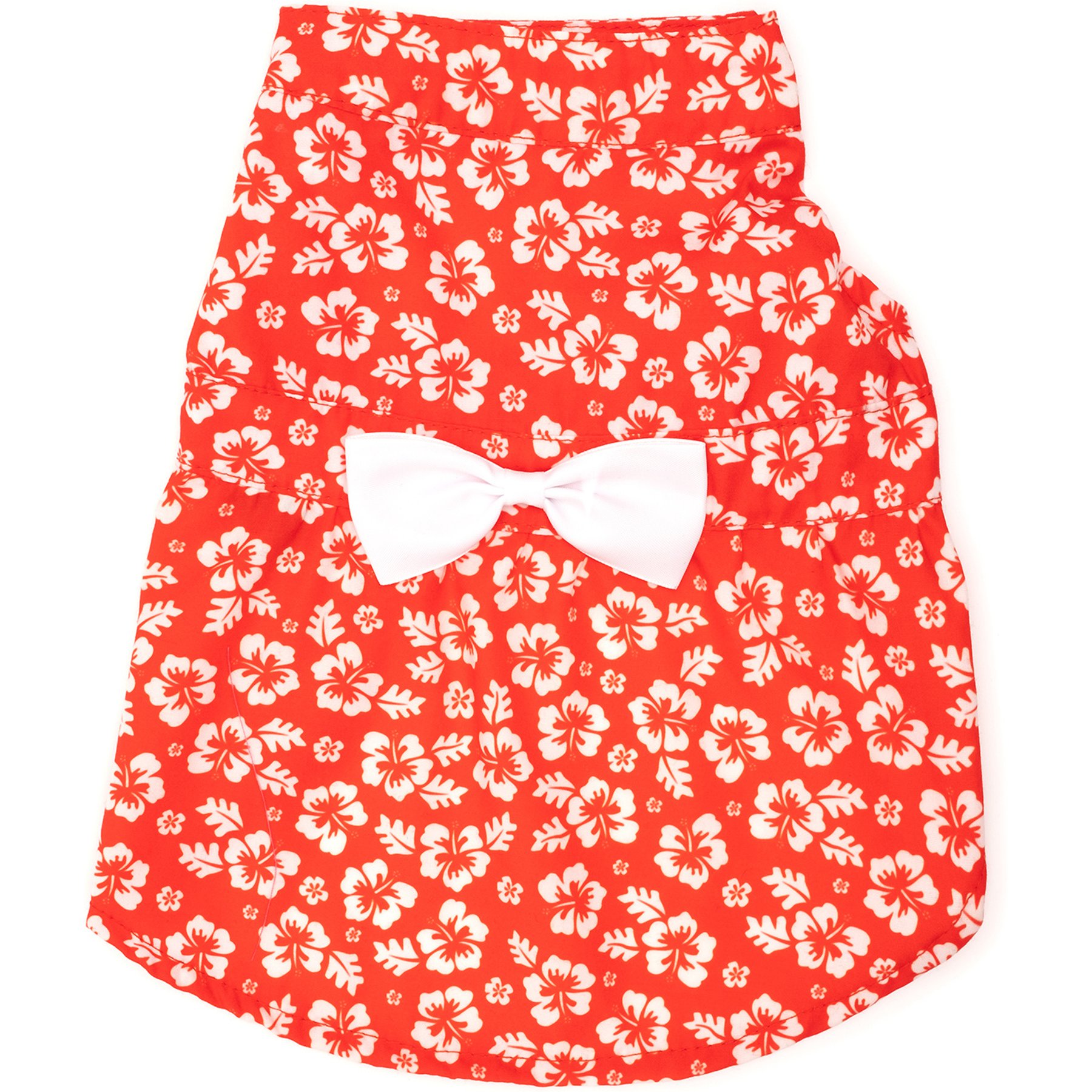 The Worthy Dog Aloha Dog Dress, Coral, X-Small