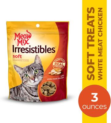 Meow Mix Irresistibles White Meat Chicken Soft & Chewy Cat Treats