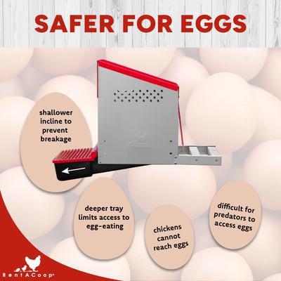 Show full view: RentACoop Roll-Out Reversible 3 Compartment Poultry Nesting Box slide 5 of 10