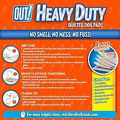 OUT! Heavy Duty XX-Large Dog Pads, 26 x 30-in, 30 count slide 2 of 9
