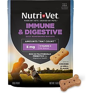 Nutri-Vet Immune & Digestive Health Chicken Flavor Supplement for Dogs, 16-oz jar
