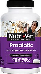 Nutri-Vet Probiotics Capsules Digestive Supplement for Dogs, 60 count slide 1 of 9