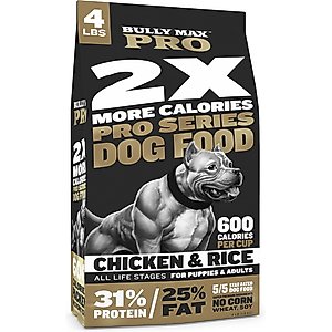 Bully Max Pro 2X High Calorie Chicken Dry Dog Food