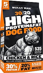 Bully Max 30/20 Adult High-Protein & Fat Chicken Dry Dog Food, 5-Ib bag slide 1 of 8