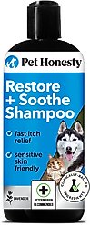 Pet Honesty Restore + Soothe Lavender Scented Allergy Itchy Skin Relief Dog & Cat Shampoo, 12-fl oz bottle