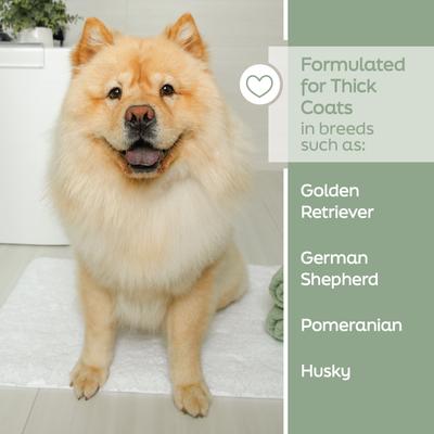 Show full view: Hartz True Coat Thick De-Sheds & Softens with Oat Milk, Coconut Oil & Aloe Dog Shampoo, 16-fl oz bottle slide 6 of 9