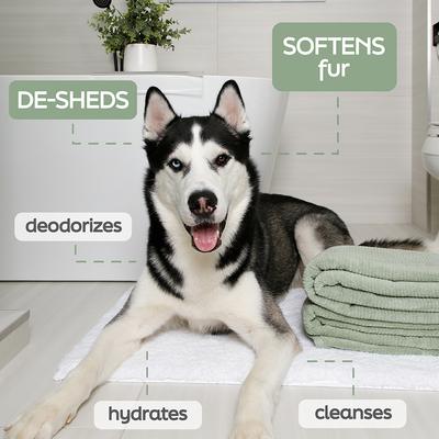 Show full view: Hartz True Coat Thick De-Sheds & Softens with Oat Milk, Coconut Oil & Aloe Dog Shampoo, 16-fl oz bottle slide 3 of 9