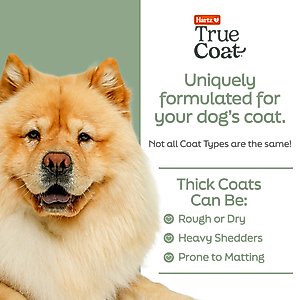 Hartz True Coat Thick De-Sheds & Softens with Oat Milk, Coconut Oil & Aloe Dog Shampoo, 16-fl oz bottle