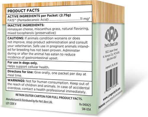 Show full view: Longevity15 Heath Supplement for Small Dogs, 30-count slide 3 of 10