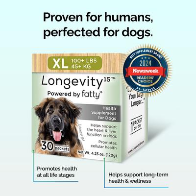Show full view: Longevity15 Heath Supplement for Medium Dogs, 60-count slide 4 of 9