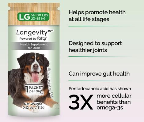 Show full view: Longevity15 Heath Supplement for Medium Dogs, 60-count slide 6 of 9