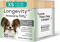 Longevity15 Health Supplement for X-Small Dogs, 30 count