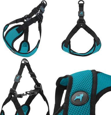 Show full view: Gooby Comfort X Step In Lite Dog Harness, Turquoise, Medium: 16 to 20-in chest slide 5 of 7