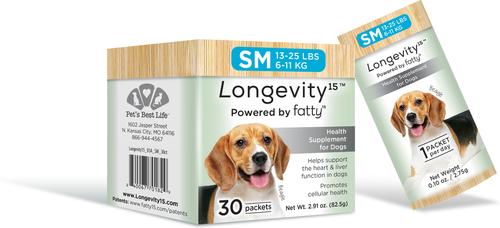 Show full view: Longevity15 Heath Supplement for Small Dogs, 30-count slide 7 of 10