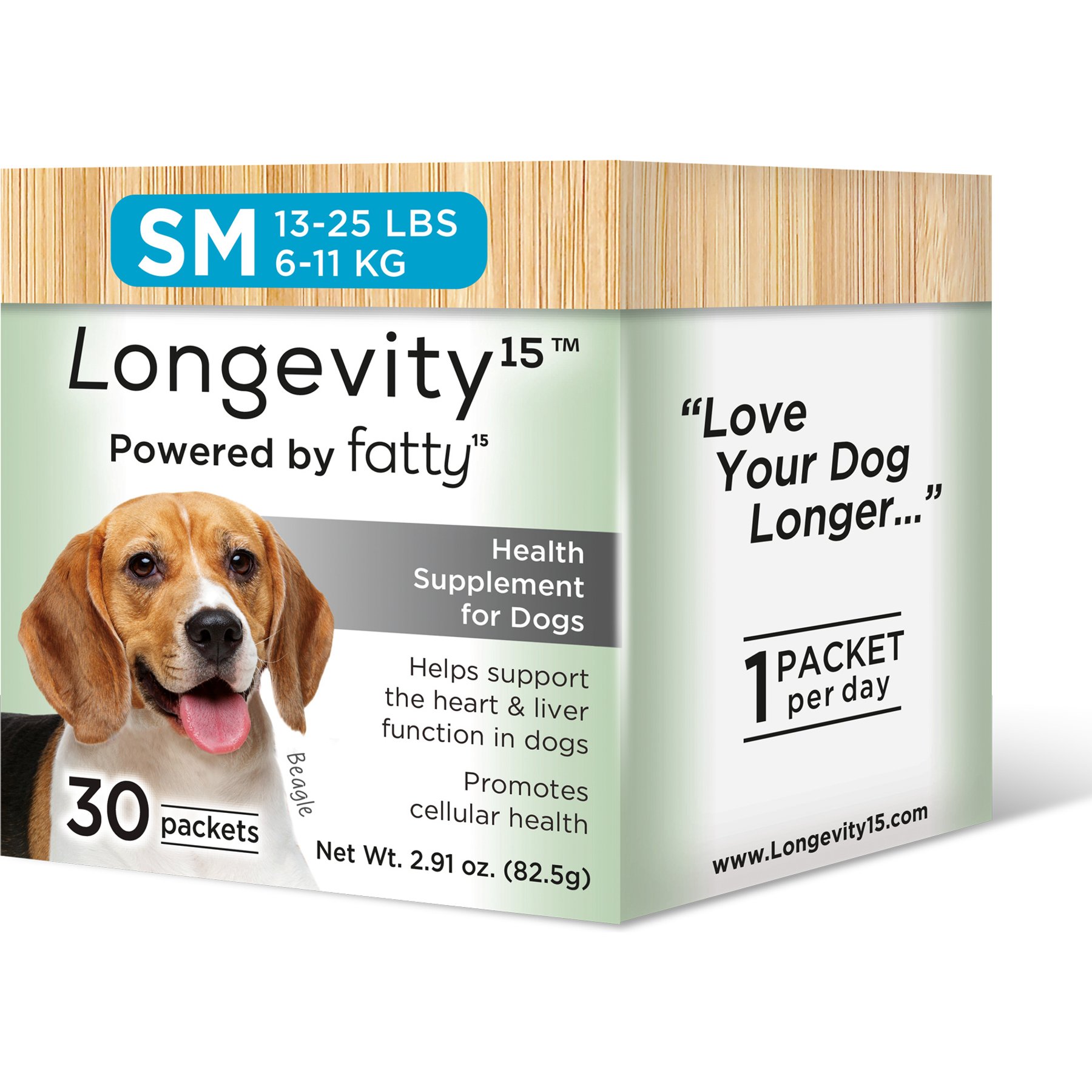 Longevity15 Health Supplement for Small Dogs, 60 count