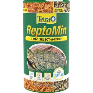 Tetra ReptoMin 3-In-1 Select-A-Food Aquatic Turtle Food, 1.56-oz jar