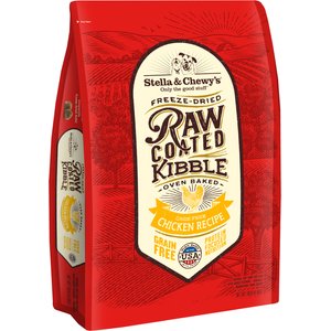 Stella & Chewy's Raw Coated Cage-Free Chicken Recipe Grain-Free Dry Dog Food, 10-lb bag