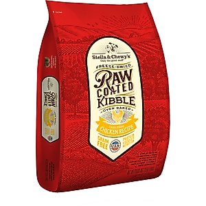 Stella & Chewy's Raw Coated Cage-Free Chicken Recipe Grain-Free Dry Dog Food, 22-lb bag