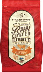 Stella & Chewy's Raw Coated Grass-Fed Beef Recipe Grain-Free Dry Dog Food, 3.5-lb bag