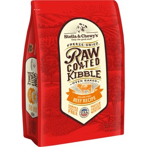 Stella & Chewy's Raw Coated Grass-Fed Beef Recipe Grain-Free Dry Dog Food, 10-lb bag