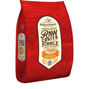 Stella & Chewy's Raw Coated Grass-Fed Beef Recipe Grain-Free Dry Dog Food, 22-lb bag