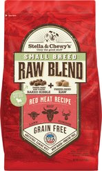 Stella & Chewy's Raw Blend Red Meat Recipe Small Breed Grain-Free Dry Dog Food, 3.5-lb bag