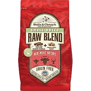 Stella & Chewy's Raw Blend Red Meat Recipe Small Breed Grain-Free Dry Dog Food, 3.5-lb bag