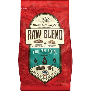Stella & Chewy's Raw Blend Cage-Free Recipe Grain-Free Dry Dog Food, 3.5-lb bag