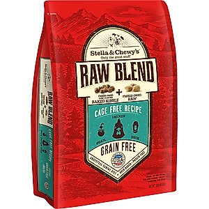Stella & Chewy's Raw Blend Cage-Free Recipe Grain-Free Dry Dog Food, 10-lb bag