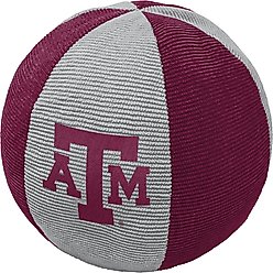 ShopInstaPets Texas A&M Aggies Squeaking Ball Dog Toy, Maroon slide 1 of 2