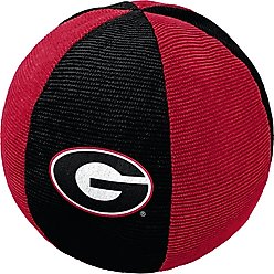 ShopInstaPets Georgia Bulldogs Squeaking Ball Dog Toy, Red