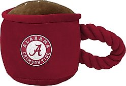 ShopInstaPets Alabama Crimson Tide Rope & Squeaker Coffee Mug Dog Toy, Crimson slide 2 of 2