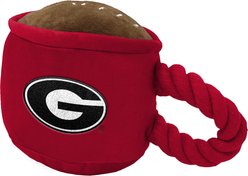 ShopInstaPets Georgia Bulldogs Rope & Squeaker Coffee Mug Dog Toy, Red slide 2 of 2