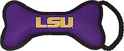 ShopInstaPets NCAA Rope & Squeaker Dog Toy, LSU Tigers