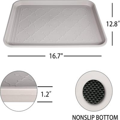 Show full view: LFC PETS 2Pcs Non-Skid Dog & Cat Food Placemat, Oat, Medium slide 2 of 5