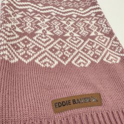 Eddie Bauer Townsend Christmas Fair Isle Dog Sweater, Heathered Pink, Medium slide 2 of 7