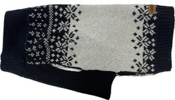 Eddie Bauer Whitman Christmas Fair Isle Dog Sweater, Grey/Black, Small slide 2 of 6