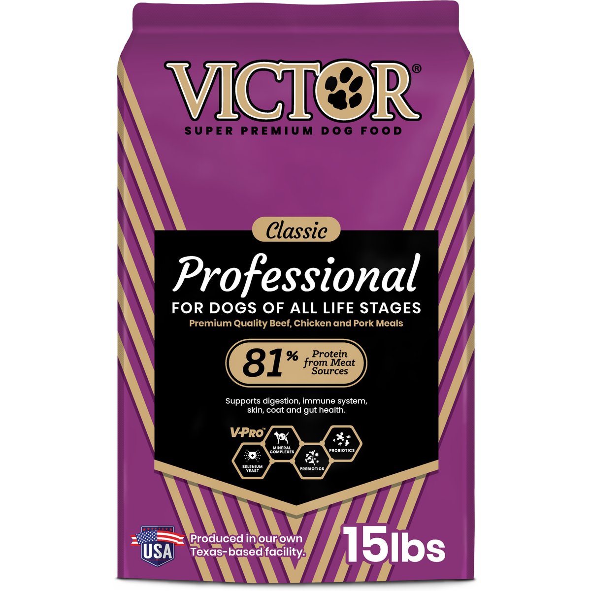 VICTOR Professional Active Sporting Gluten-Free Dry Dog Food, 15-lb bag