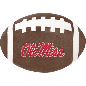 ShopInstaPets NCAA Squeaking Football Dog Toy, Ole Miss Rebels