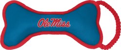 ShopInstaPets NCAA Rope & Squeaker Dog Toy, Ole Miss Rebels