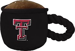 ShopInstaPets Texas Tech Red Raiders Rope & Squeaker Coffee Mug Dog Toy, Black slide 2 of 2
