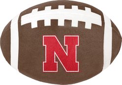 ShopInstaPets NCAA Squeaking Football Dog Toy, Nebraska Cornhuskers