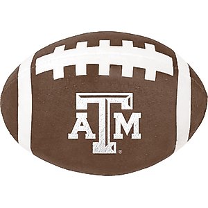 ShopInstaPets NCAA Squeaking Football Dog Toy, Texas A&M Aggies