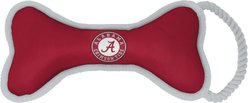 ShopInstaPets NCAA Rope & Squeaker Dog Toy, Alabama Crimson Tide