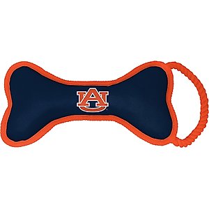 ShopInstaPets NCAA Rope & Squeaker Dog Toy, Auburn Tigers